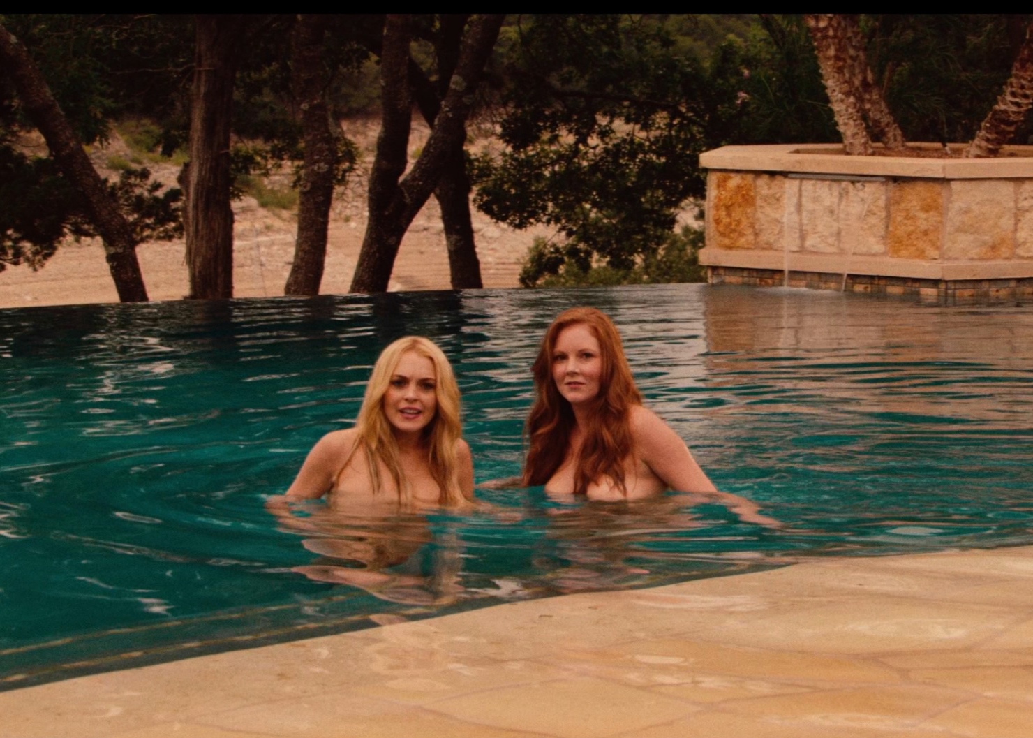 Machete pool scene lindsay lohan threesome